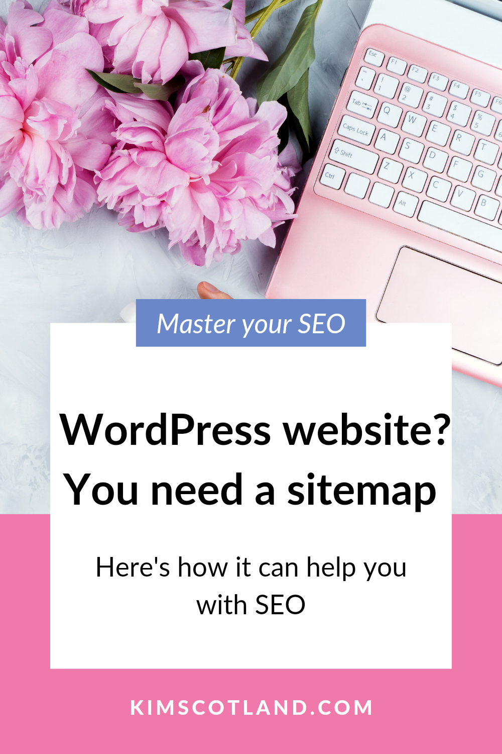 Pinterest optimised image with text: do you need a sitemap for WordPress? 