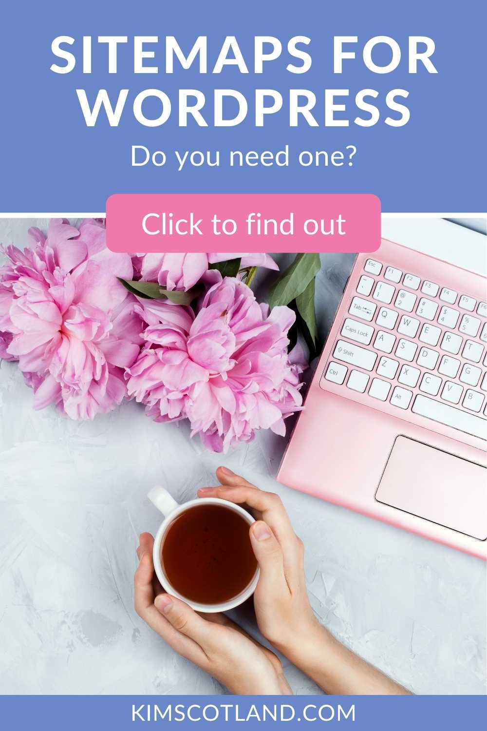Pinterest optimised image with the text: sitemaps for WordPress. Do you need one?