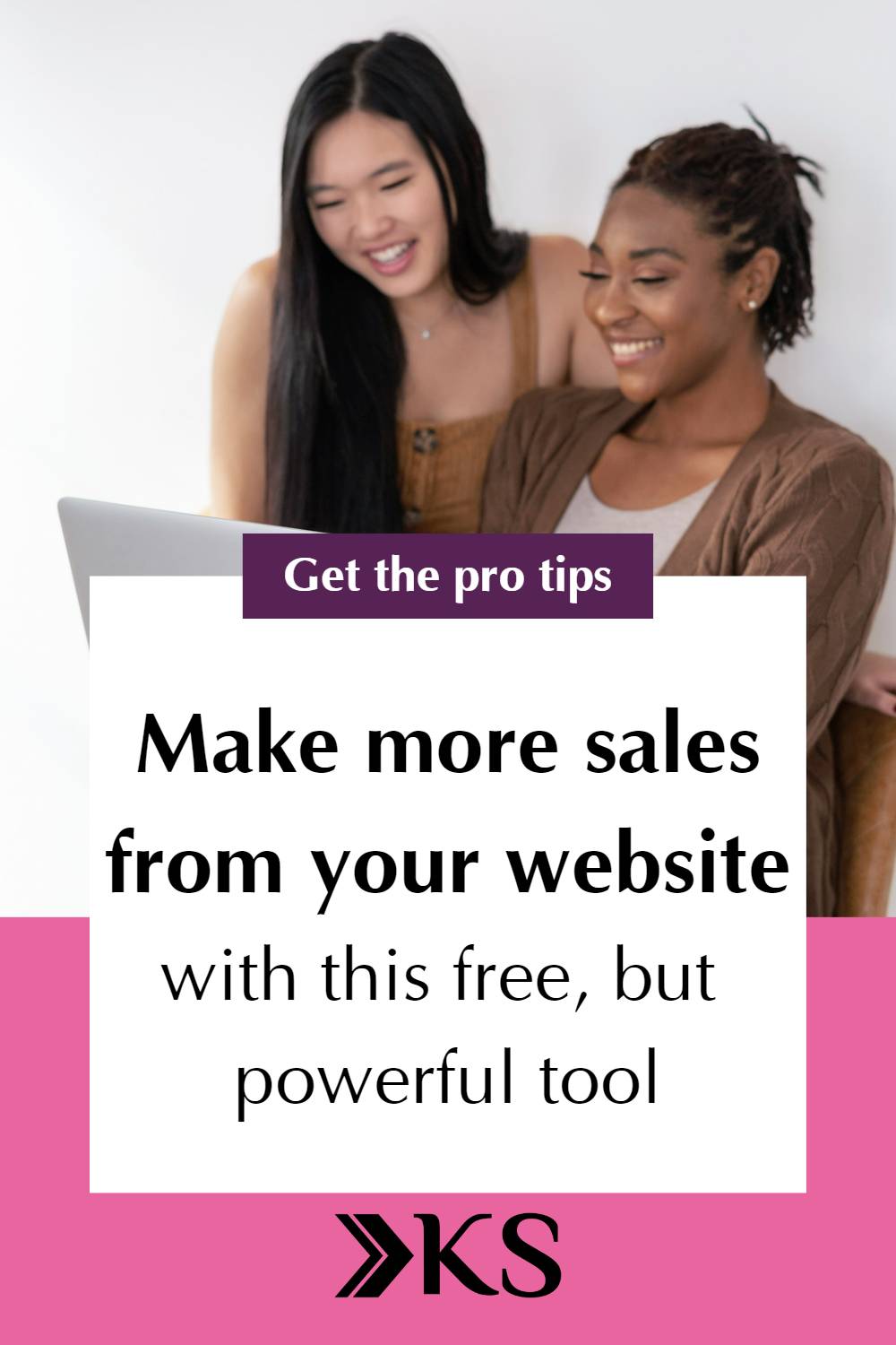 Pinterest optimised image with text reading: Make more sales from your website with this free, but powerful tool